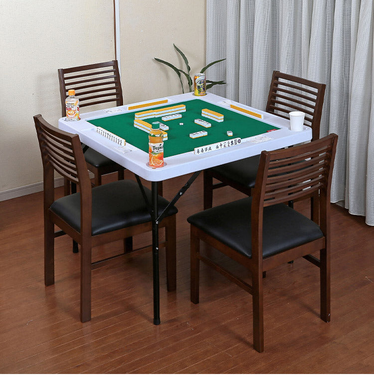 麻雀テーブル 高さ調節可能 麻雀卓 座卓型 テーブル型 折りたたみ収納可 ドリンクホルダー付き 頭の体操 洋室 和室 麻雀 マージャン(代引不可)