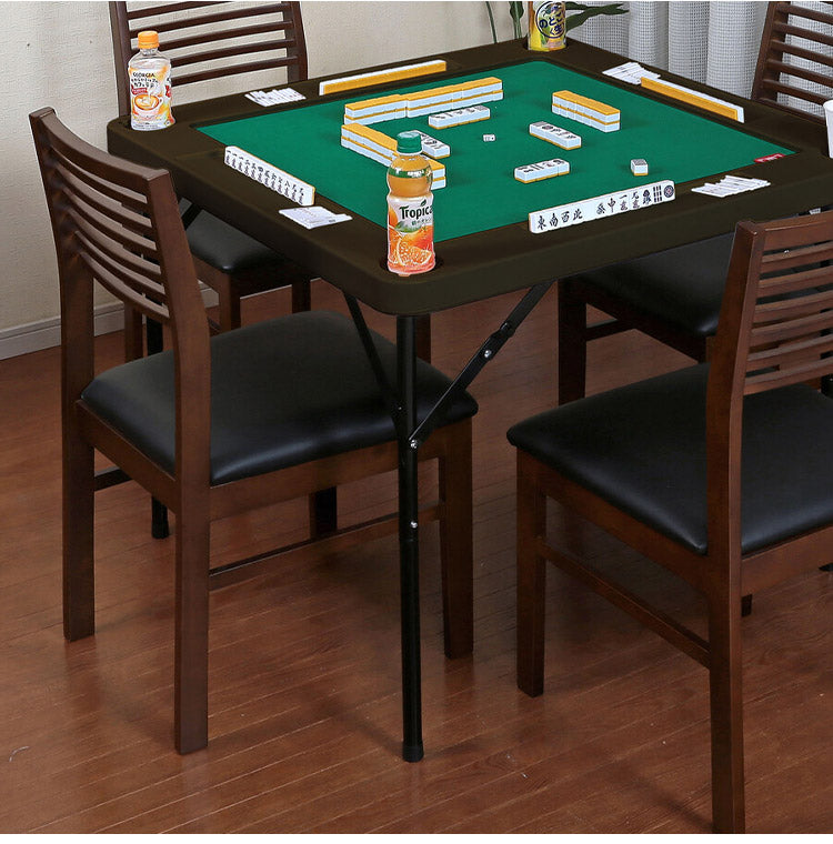 麻雀テーブル 高さ調節可能 麻雀卓 座卓型 テーブル型 折りたたみ収納可 ドリンクホルダー付き 頭の体操 洋室 和室 麻雀 マージャン(代引不可)