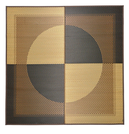 日本製 い草ラグ 月光 191×191cm 国産い草100% 吸湿 放湿 消臭 い草ラグ カーペット マット おしゃれ(代引不可)