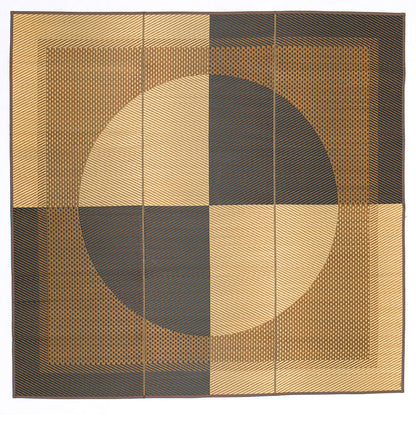 日本製 い草ラグ 月光 261×261cm 国産い草100% 吸湿 放湿 消臭 い草ラグ カーペット マット おしゃれ(代引不可)