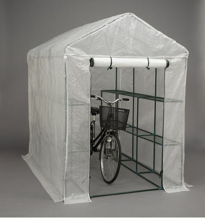 園芸用 菜園ハウス 大 園芸用ハウス ビニールハウス ペグ付き プランター台 プランターラック 自転車置きにも 家庭用 園芸 家庭菜園(代引不可)