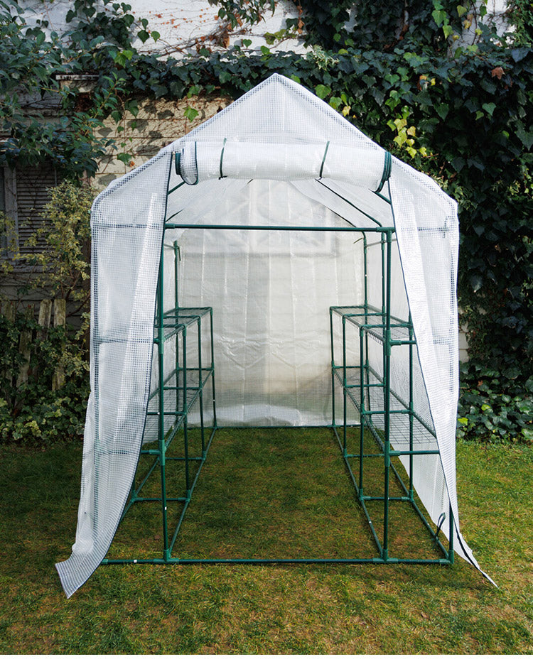 園芸用 菜園ハウス 大 園芸用ハウス ビニールハウス ペグ付き プランター台 プランターラック 自転車置きにも 家庭用 園芸 家庭菜園(代引不可)