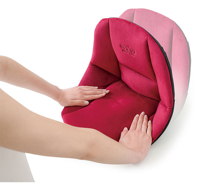 サポートクッション 2個セット 柔道整復師推奨 座椅子 姿勢矯正 疲れにくい 骨盤矯正 クッション ブラック レッド 腰 背中 姿勢サポート 椅子用 チェア 椅子(代引不可)