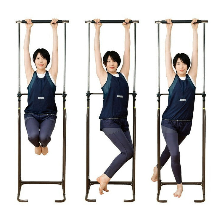 ぶら下がり健康器 エクササイズ 洗濯物干し コートハンガー ハンガーラック 物干し竿 健康 運動器具 フィットネス 運動不足 姿勢改善(代引不可)