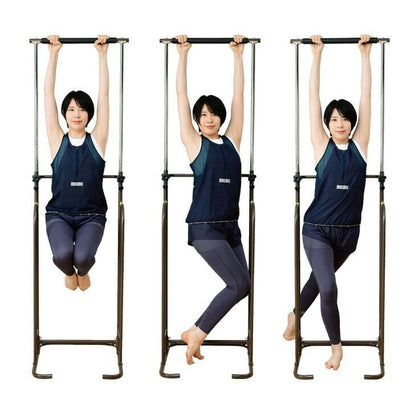 ぶら下がり健康器 エクササイズ 洗濯物干し コートハンガー ハンガーラック 物干し竿 健康 運動器具 フィットネス 運動不足 姿勢改善(代引不可)