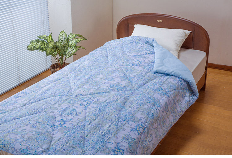 肌掛け布団 2色組 140×190cm 抗菌 防臭 防ダニ 洗える ピンク ブルー テイジン マイティトップ 丸洗い 年中使える 中掛け エアコン対策 掛布団 寝具 布団(代引不可)