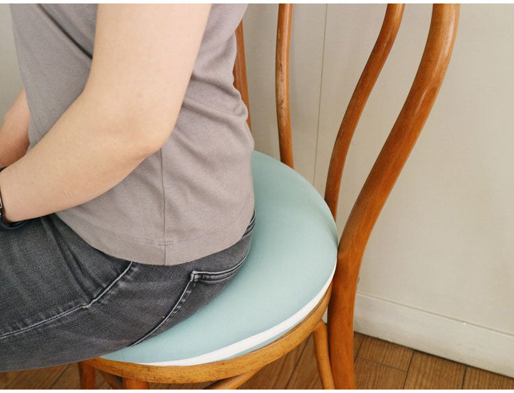 円座クッション 低反発 体圧分散 ドーナツクッション カバー丸洗いOK 座面クッション もちもち かわいい 床 椅子 スツール いす コーラル グリーン 40×40cm おしゃれ ラウンドクッション 円形(代引不可)