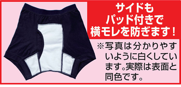 さわやか安心 ボクサーパンツ 2色7枚組 同サイズ M 防水 消臭 抗菌 モレ防止 吸水 ムレない 失禁パンツ お洒落 ボクサータイプ(代引不可)