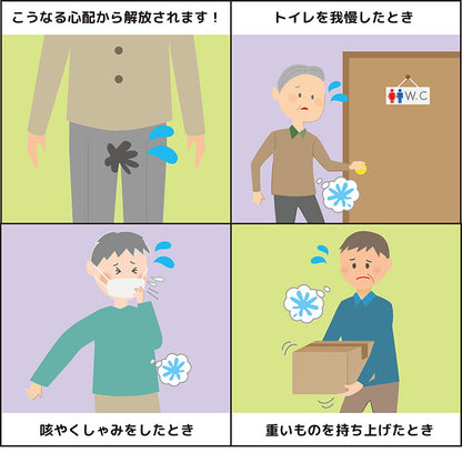 さわやか安心 ボクサーパンツ 2色7枚組 同サイズ M 防水 消臭 抗菌 モレ防止 吸水 ムレない 失禁パンツ お洒落 ボクサータイプ(代引不可)