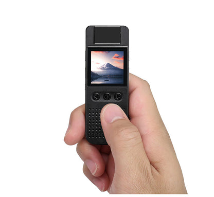 高画質HDコンパクトカメラ 液晶画面付き 動画 静止画 録音 軽量 コンパクト 暗視録画機能 手振れ防止機能 180度角度調整可能 クリップ付き 小型カメラ 夜間 旅行 散歩 記念写真(代引不可)