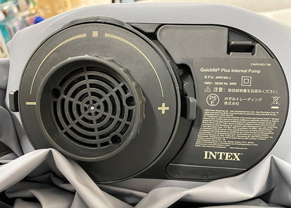 電動エアーベッド クイーン INTEX 電動ポンプ内蔵 ピローレスト 快適な寝心地 耐久性 ファイバーテクニック構造 コンパクト収納 寝室 ワンルーム 来客用 インテックス(代引不可)