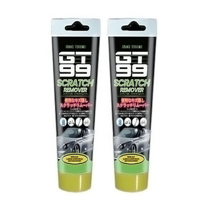 便利なキズ隠し GT99 スクラッチリムーバー 2本組 修理 補修 車体 小傷 擦り傷 キズ消し 仕上り綺麗 カーキズ バイク 自転車 スーツケース 掃除機(代引不可)
