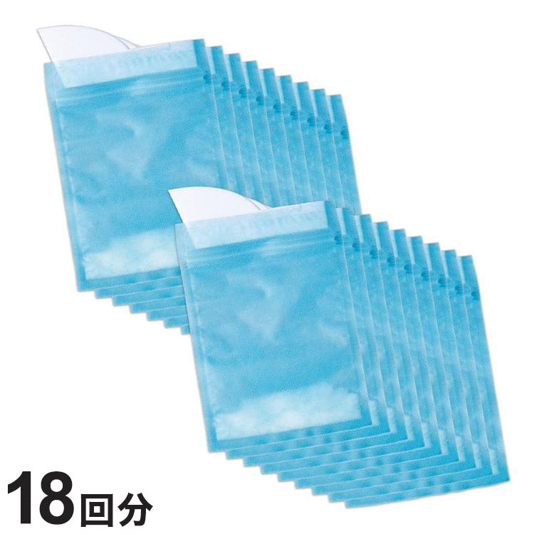 サッと使える緊急携帯トイレ 18回分 ファスナー付き 尿凝固剤入り 防災 携帯トイレ 簡易トイレ 災害対策 備蓄(代引不可)