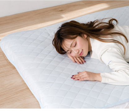 ひんやり冷感敷パッド ダブル シーツ ゴムバンド付き 冷感 ひんやり サラッと 快適な睡眠 丸洗いOK 夏用 敷きパッド ウォッシャブル 冷房節電 熱帯夜 涼しい(代引不可)