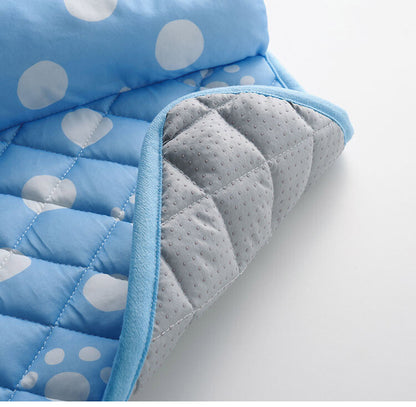 ペットマット ペット用布団 L字枕付き 40×60 接触冷感 足あと柄シリーズ 滑りにくい 冷感 夏の暑さ対策 手洗いOK 小型犬 犬 猫 ペット クッション ペット用品(代引不可)