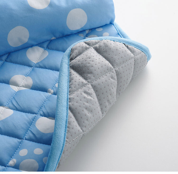 ペットマット ペット用布団 L字枕付き 50×70 接触冷感 足あと柄シリーズ 滑りにくい 冷感 夏の暑さ対策 手洗いOK 小型犬 犬 猫 ペット クッション ペット用品(代引不可)