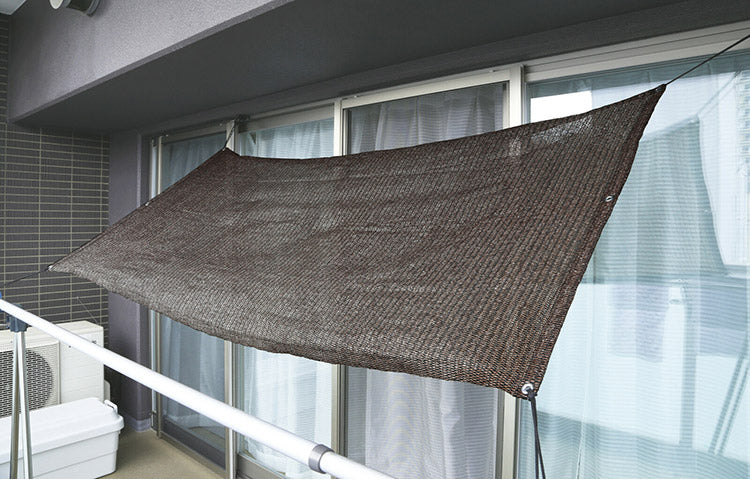 ベランダの目隠しシート2枚組 日よけ 簾 90×180cm サンシェード 視線シャットアウト 洗濯物隠し 落下物防止 ベランダ テラス マンション 集合住宅 西日 遮光(代引不可)