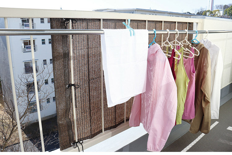 ベランダの目隠しシート2枚組 日よけ 簾 90×180cm サンシェード 視線シャットアウト 洗濯物隠し 落下物防止 ベランダ テラス マンション 集合住宅 西日 遮光(代引不可)