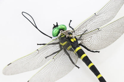 虫の天敵鬼ヤンマ 2個組 虫よけ 模型 威嚇用 虫追い払う ストラップ バッチ レジャー キャンプ トンボ オニヤンマ(代引不可)