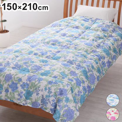 西川 ダウン70% 羽毛肌掛布団 夏 快適 年中 使える 150×210cm 心地よい肌触り 丸洗いOK 寝汗 エアコン 寝冷え対策 羽毛布団(代引不可)