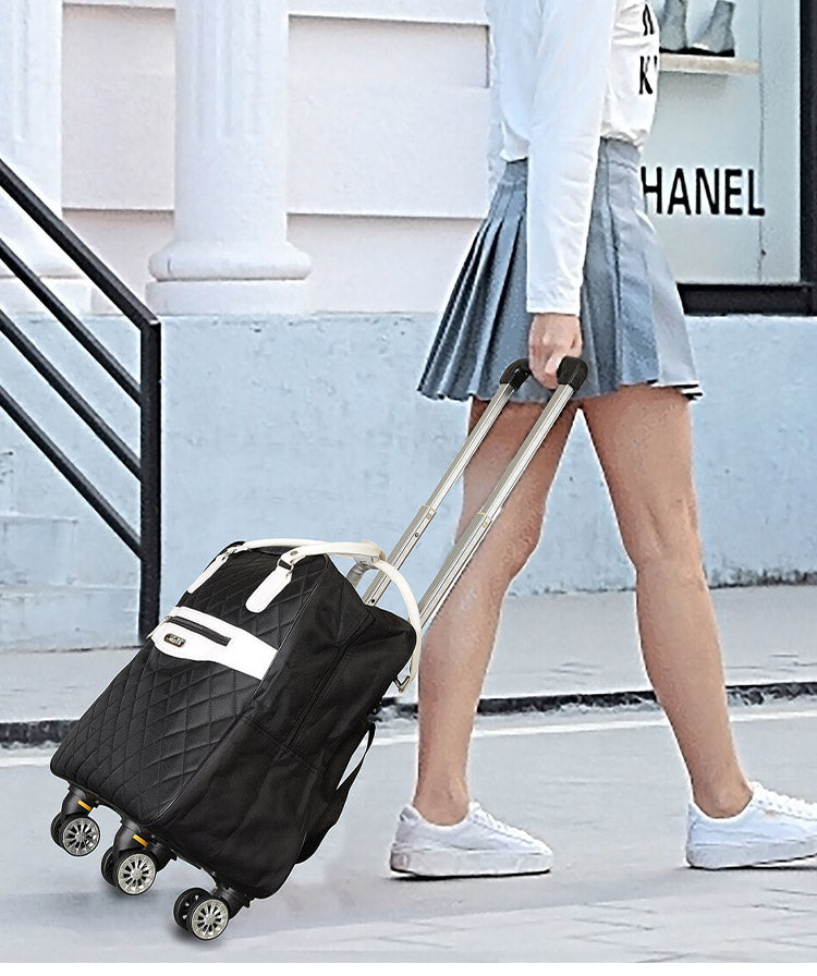 横押しカートリュック 3WAY リュック カート 手提げ アルミハンドル付き キャスター付き キャリーバッグ シンプル ショッピングカート 旅行 普段使い お買い物(代引不可)