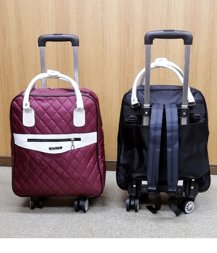 横押しカートリュック 3WAY リュック カート 手提げ アルミハンドル付き キャスター付き キャリーバッグ シンプル ショッピングカート 旅行 普段使い お買い物(代引不可)