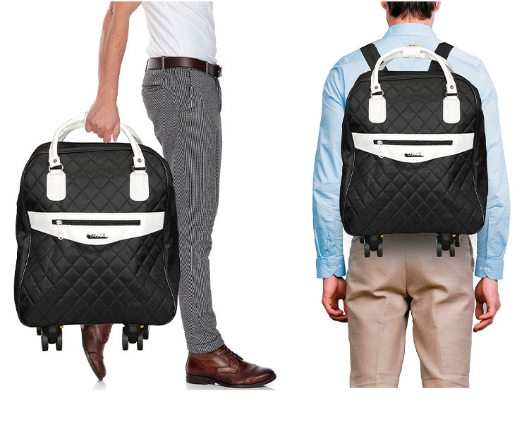 横押しカートリュック 3WAY リュック カート 手提げ アルミハンドル付き キャスター付き キャリーバッグ シンプル ショッピングカート 旅行 普段使い お買い物(代引不可)