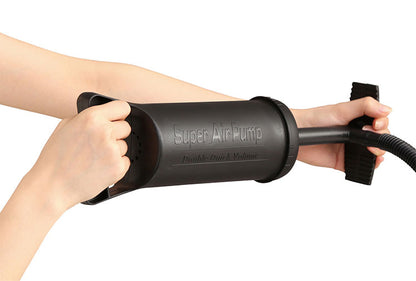 エアーベッド 73×191cm 1人用 空気ベッド 専用ポンプ付き 手動式 厚み最大22cm 折りたたみ コンパクト 収納 車中泊 防災用 アウトドア アイリスオーヤマ レジャー キャンプ 災害 エアーベット(代引不可)