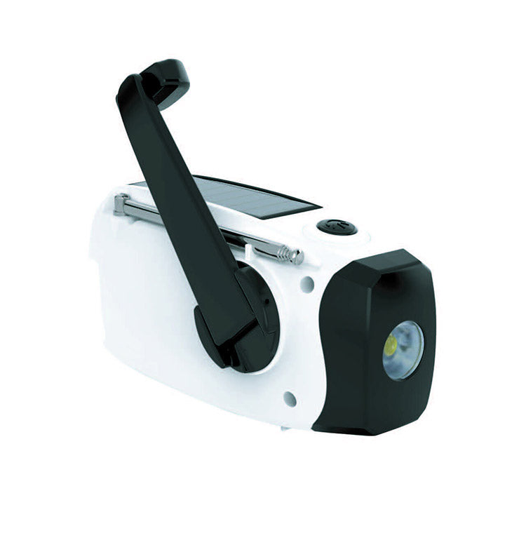 ソーラーラジオライト LEDライト AMFMラジオ対応 手回し充電式 ソーラー充電 乾電池不要 コンパクト 軽量 防災用 災害対策 ラジオ 懐中電灯 ライト 防水(代引不可)