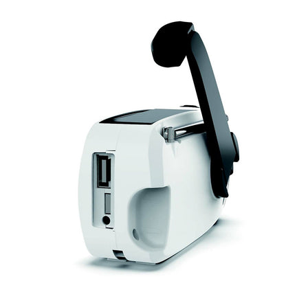 ソーラーラジオライト LEDライト AMFMラジオ対応 手回し充電式 ソーラー充電 乾電池不要 コンパクト 軽量 防災用 災害対策 ラジオ 懐中電灯 ライト 防水(代引不可)