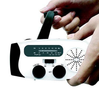 ソーラーラジオライト LEDライト AMFMラジオ対応 手回し充電式 ソーラー充電 乾電池不要 コンパクト 軽量 防災用 災害対策 ラジオ 懐中電灯 ライト 防水(代引不可)