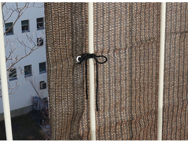 日よけシート 90×180cm サンシェード 簾 目隠し 2枚組 ベランダ テラス 窓際 遮光 日よけ 強風よけ プライバシー(代引不可)