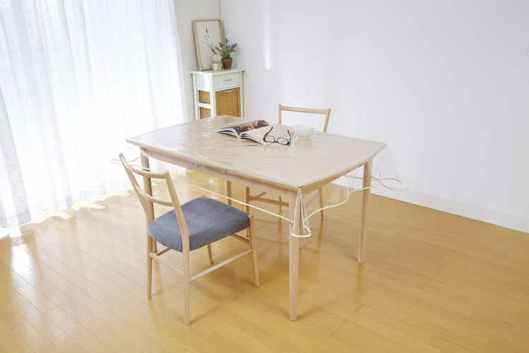 透明テーブルカバー 120×150cm 2枚組 汚れ防止 テーブルクロス ダイニングテーブル リビング ダイニング(代引不可)