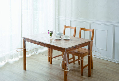 透明テーブルカバー 120×180cm 2枚組 汚れ防止 テーブルクロス ダイニングテーブル リビング ダイニング(代引不可)