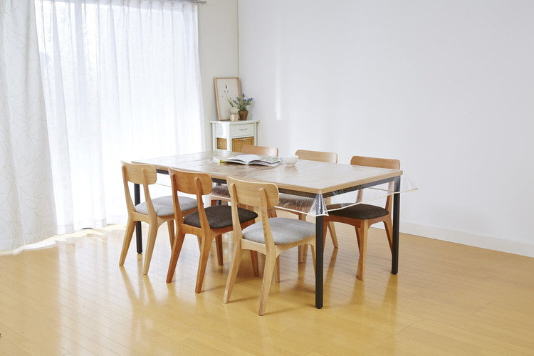 透明テーブルカバー 120×200cm 2枚組 汚れ防止 テーブルクロス ダイニングテーブル リビング ダイニング(代引不可)