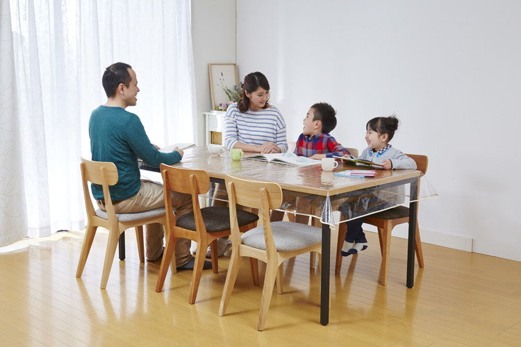 透明テーブルカバー 120×200cm 2枚組 汚れ防止 テーブルクロス ダイニングテーブル リビング ダイニング(代引不可)