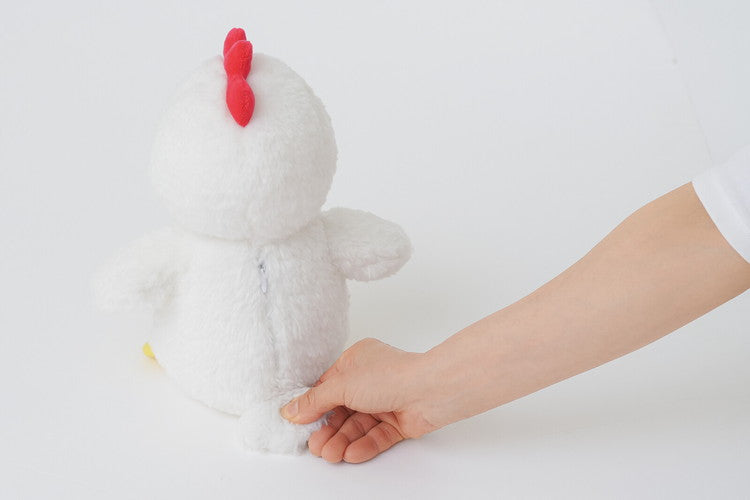 体操コッコちゃん 話すぬいぐるみ ラジオ体操 おしゃべり 復唱 音量調節3段階 ニワトリ ラジオ体操第一 健康習慣(代引不可)