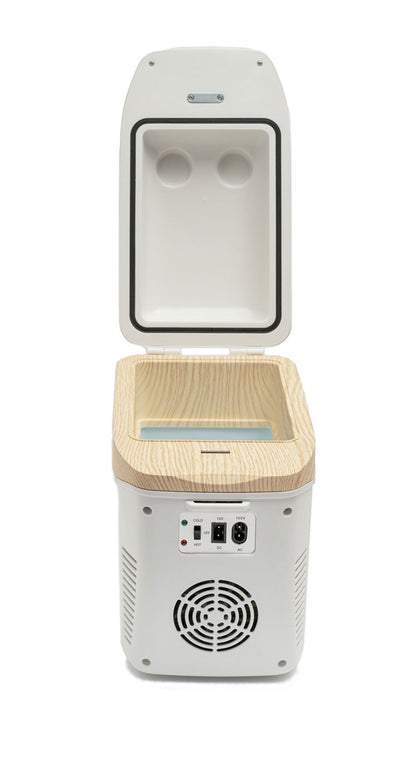 車載冷温庫 ひえぽか 7.5L 肩掛けベルト付 コンパクト 車内 冷蔵庫 クーラーボックス キャンプ 車中泊 防災(代引不可)