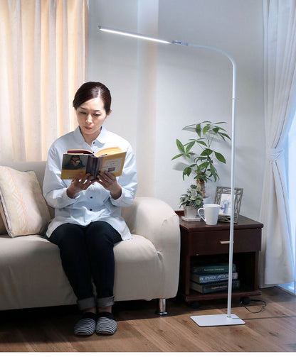 スタンドライト LED照明 無段階調光 角度調整可能 ベッドサイド ソファサイド フロアスタンド スリム サイドライト 室内照明 ライト(代引不可)