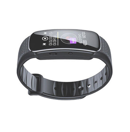 録音機 腕時計型 ブラック ボイスレコーダー 音楽再生機能 時計表示機能 簡単操作 かっこいい 時計 レコーダー(代引不可)