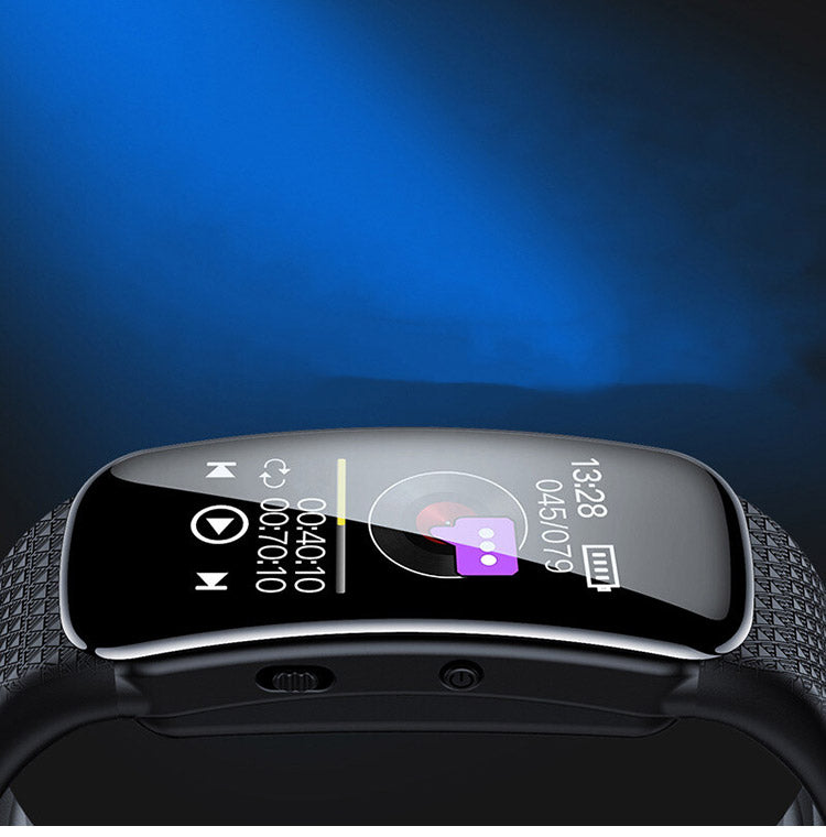 録音機 腕時計型 ブラック ボイスレコーダー 音楽再生機能 時計表示機能 簡単操作 かっこいい 時計 レコーダー(代引不可)