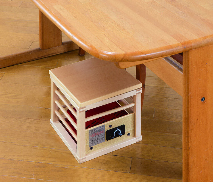 1人用こたつ 完成品 幅25 奥行25 高さ22cm 天板付き 温度調節 無段階 ヒーター 足元 暖房 節電 省エネ アンカ 行火 こたつ(代引不可)