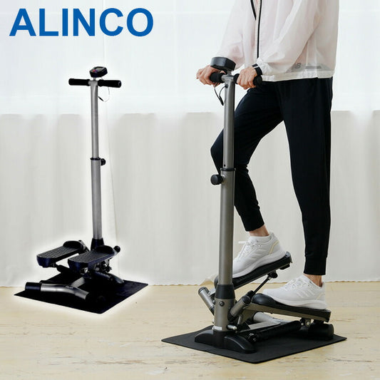 アルインコ ハンドル付き トレーニングマシン 健康習慣 ステップ ウォーキングマシーン エクササイズ 運動 生活改善 運動不足 持久力 免疫力 足腰強化 ダイエット 有酸素運動 お年寄り プレゼント(代引不可)