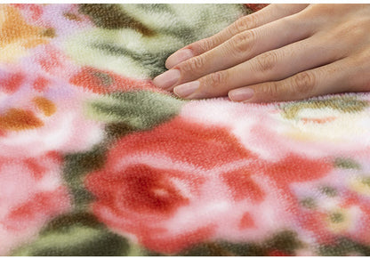 あったか敷きパッド ゴムバンド付き 保温 蓄熱 テイジン 丸洗いOK 布団カバー シーツ 敷布団 寝具 花柄 弾力性 耐圧分散 V-LAP(R) 温かい ぽかぽか 防寒 敷きパッド(代引不可)