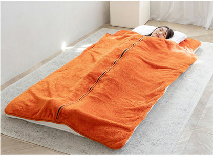 寝袋 毛布敷きパッド シングル 着る毛布 吸湿発熱 抗菌防臭 丸洗いOK あったか 包まれる 保温 毛布 敷きパッド シーツ 掛布団 寝具 布団(代引不可)