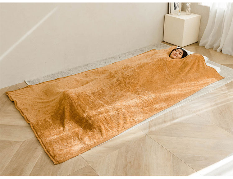 吸湿発熱 毛布 掛け布団 温かい くりえり 首元 衿元 肩 マイクロファイバー生地 丸洗いOK 洗える ぽかぽか 湿気吸収 着る毛布 発熱 防寒 寝室 寝具 布団(代引不可)