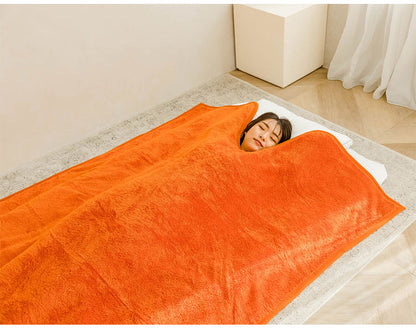 吸湿発熱 毛布 掛け布団 温かい くりえり 首元 衿元 肩 マイクロファイバー生地 丸洗いOK 洗える ぽかぽか 湿気吸収 着る毛布 発熱 防寒 寝室 寝具 布団(代引不可)