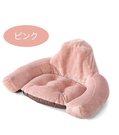 骨盤サポート クッション 湯たんぽ内蔵 あったか ぽかぽか 座椅子 サポートクッション ブラウン ピンク 椅子 チェア 骨盤矯正 姿勢改善 姿勢サポート 腰痛対策(代引不可)