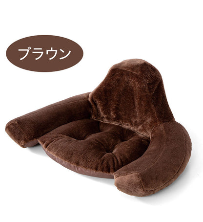 骨盤サポート クッション 湯たんぽ内蔵 あったか ぽかぽか 座椅子 サポートクッション ブラウン ピンク 椅子 チェア 骨盤矯正 姿勢改善 姿勢サポート 腰痛対策(代引不可)