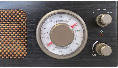昭和レトロ簡単コンパクトレコードプレーヤー ラジオ AM ワイドFM対応 レコード カセットテープ 音楽再生 スピーカー内蔵 カセット プレーヤー レコプレ 3スピード(代引不可)